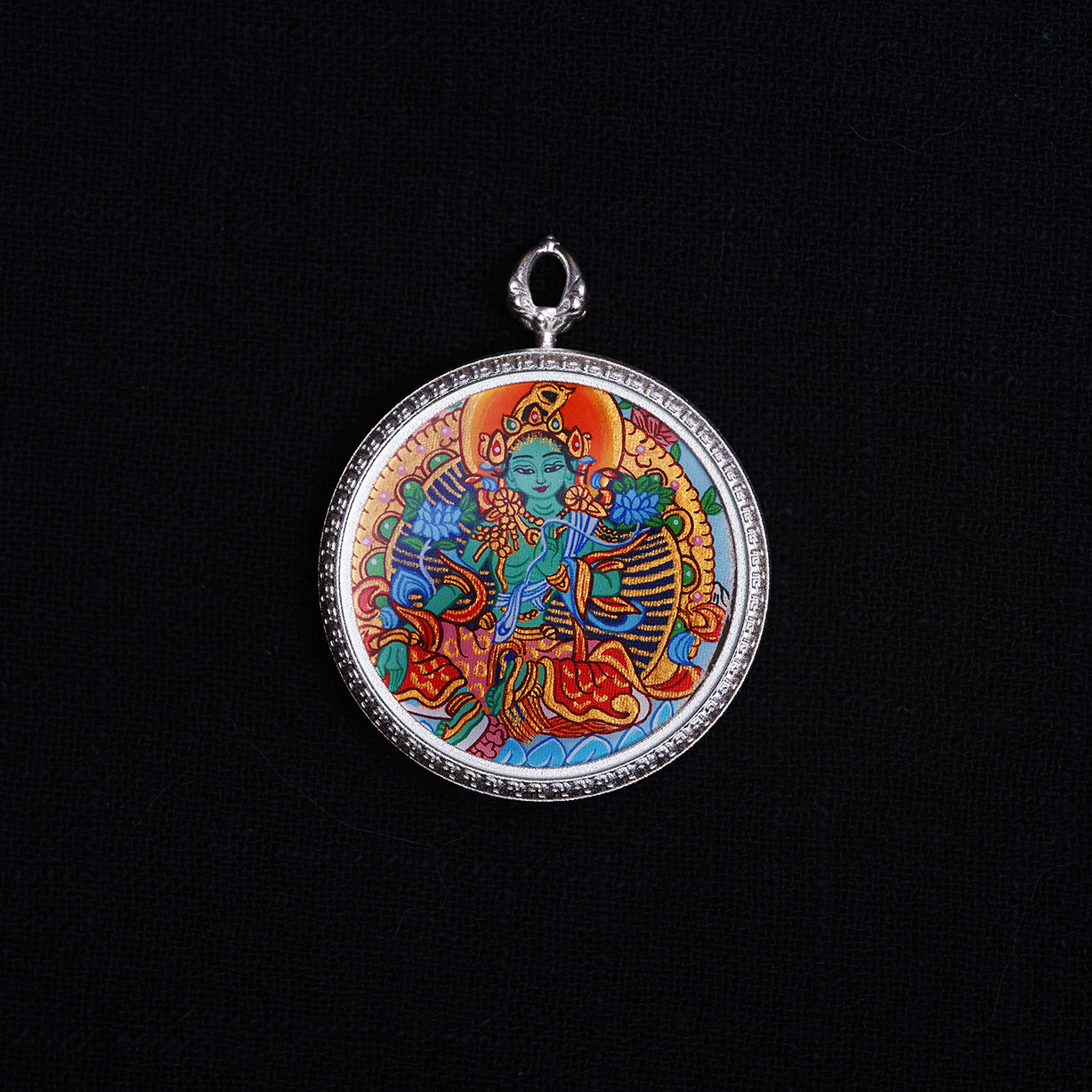 Manjushri Bodhisattva + Green Tara · Wisdom and Wish-Fulfilling Energy Field