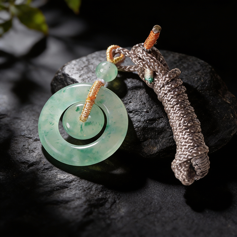 【Emerald Screen Reflecting the Scenery】Ice-Floating Peace Pendant