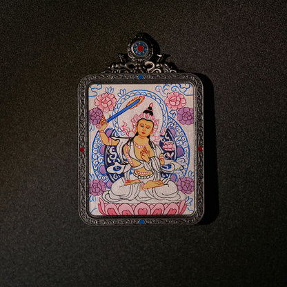 འཇམ་དཔལ་དབྱངས། • 文殊菩萨 • Manjushri (Black Frame Edition)