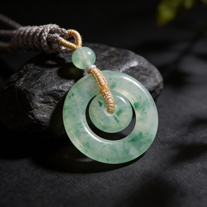 【Emerald Screen Reflecting the Scenery】Ice-Floating Peace Pendant