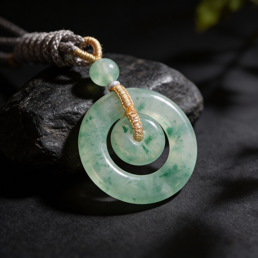 【Emerald Screen Reflecting the Scenery】Ice-Floating Peace Pendant