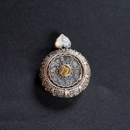 Mahakala Six-Syllable Mantra Pendant
