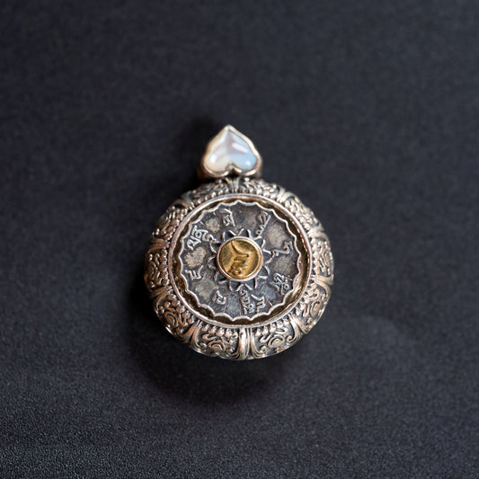 Mahakala Six-Syllable Mantra Pendant