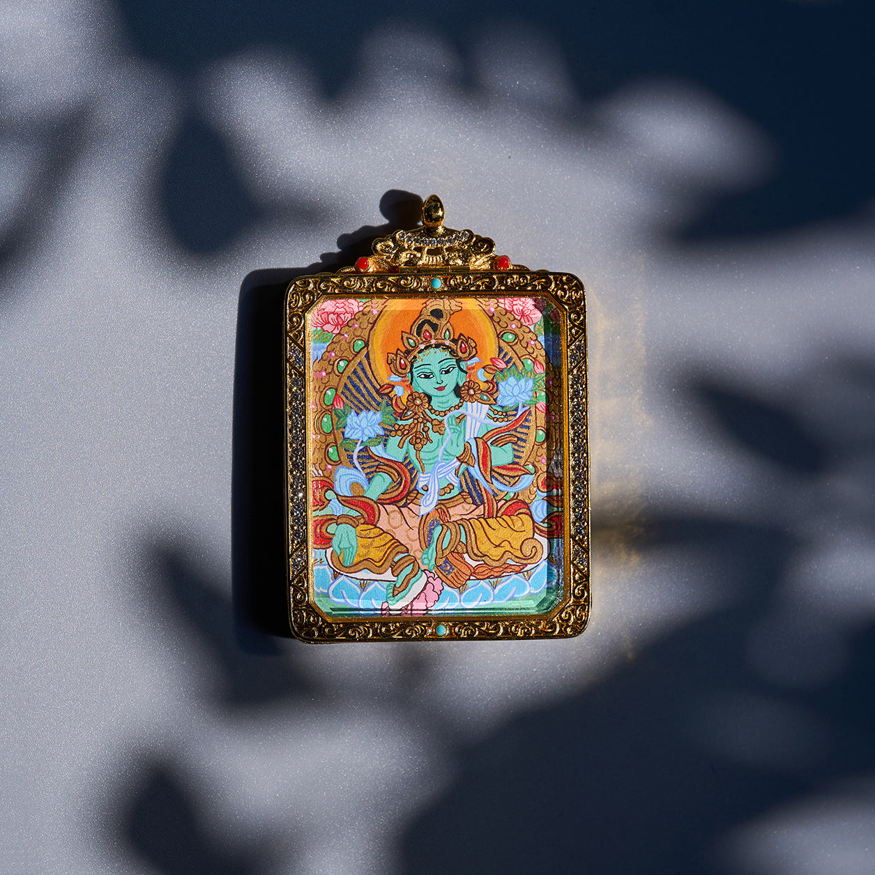 སྒྲོལ་ལྗང་། སྤྱན་རས་གཟིགས། • 绿度母 & 四臂观音 • Green Tara & Avalokiteshvara