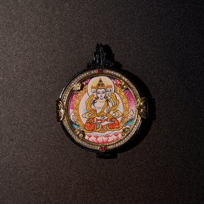 Vairocana & Yellow Dzambhala | Dharmadhatu-nature & Fulfillment of Wealth