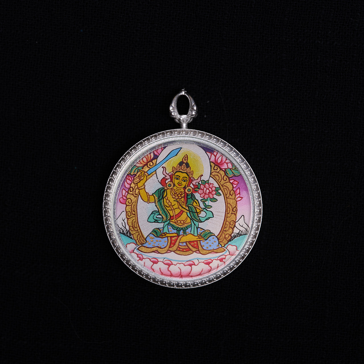 Manjushri Bodhisattva + Green Tara · Wisdom and Wish-Fulfilling Energy Field