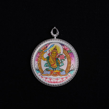 Manjushri Bodhisattva + Green Tara · Wisdom and Wish-Fulfilling Energy Field