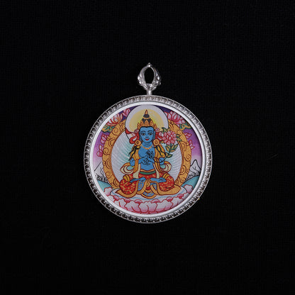 Great Bodhisattva Mahasthamaprapta + Green Tara · Wisdom Light Fulfilling Wishes Energy Field