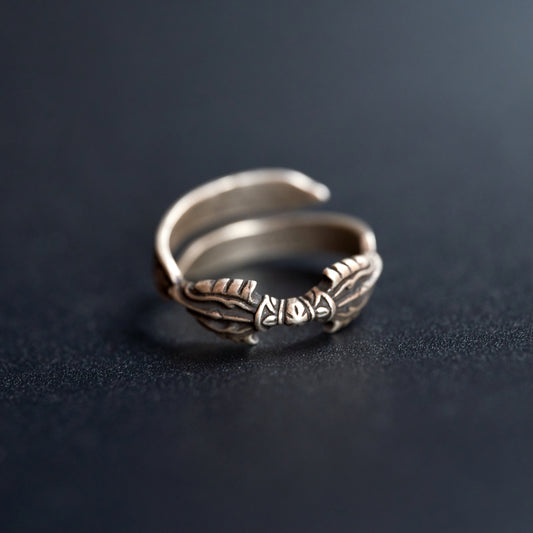 Six-Character Mantra Vajra Pestle Ring