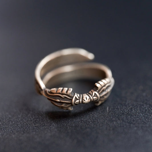 Six-Character Mantra Vajra Pestle Ring