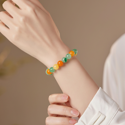 【Exquisite·Warm Sunshine on Grass】Multi-Gemstone Joyful Bracelet