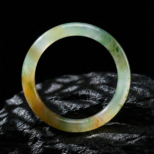 【萃·暖翠含烟】双色映辉手镯