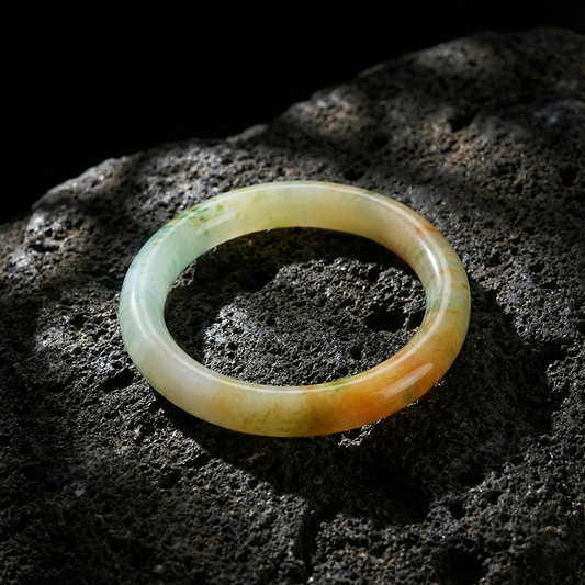 【萃·暖翠含烟】双色映辉手镯