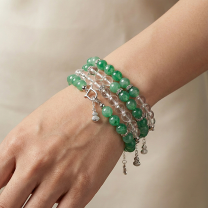 【Collection of Jade Beads】 Free and Interesting Bracelet