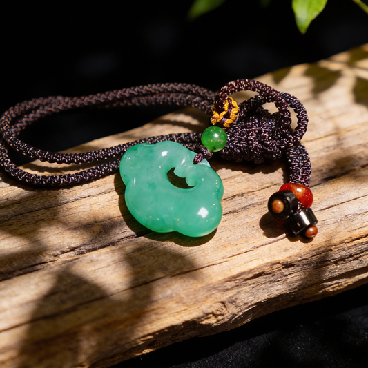 【萃·归真原点】简意翠心挂坠